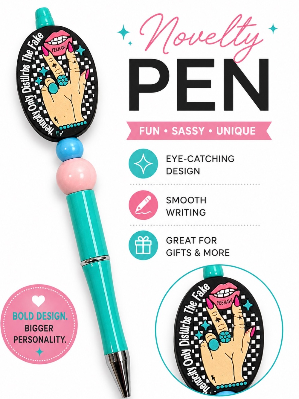 Turquoise Decorative Pen  for Home Office